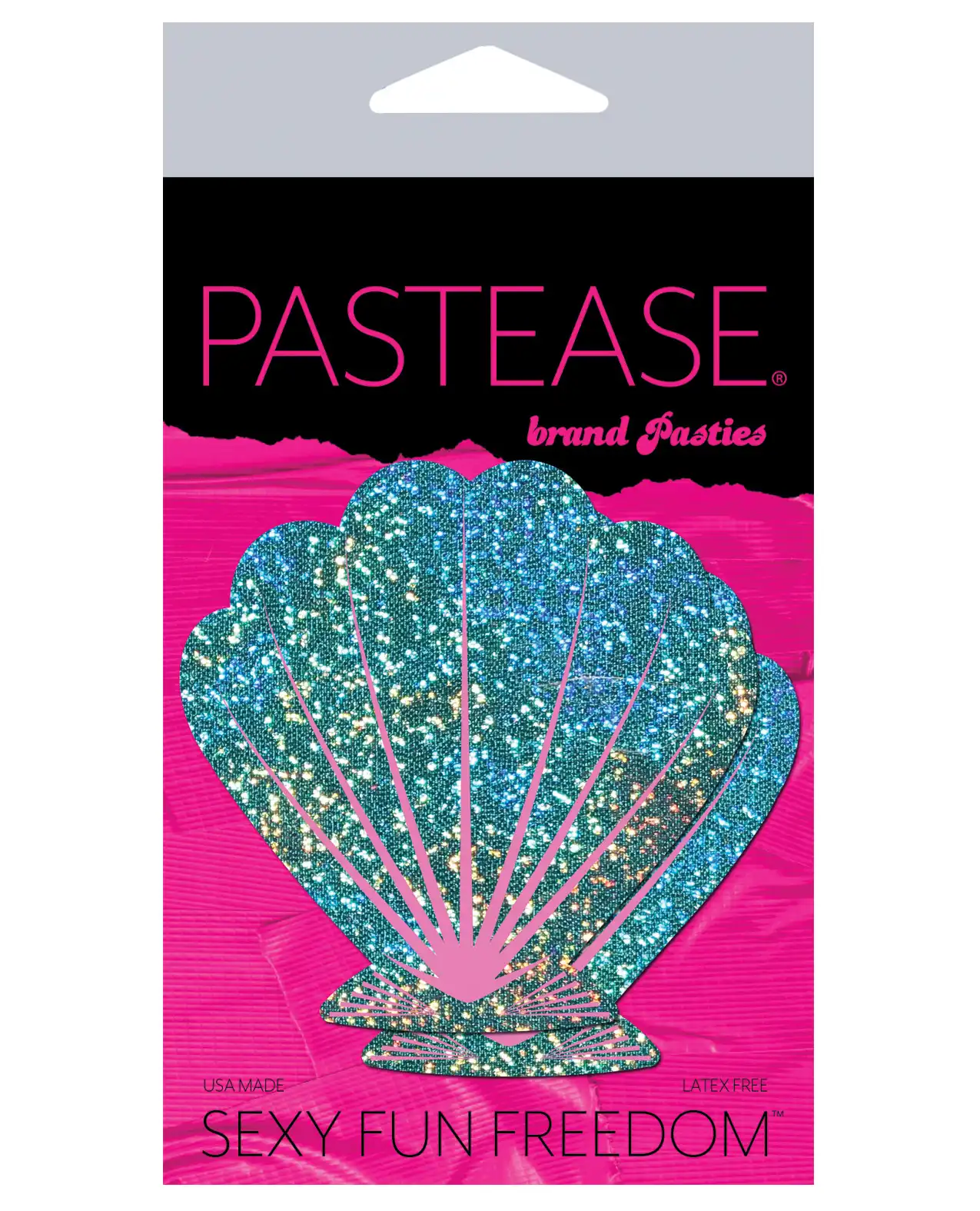 Pastease Premium Glitter Shell - Seafoam Green and Pink 