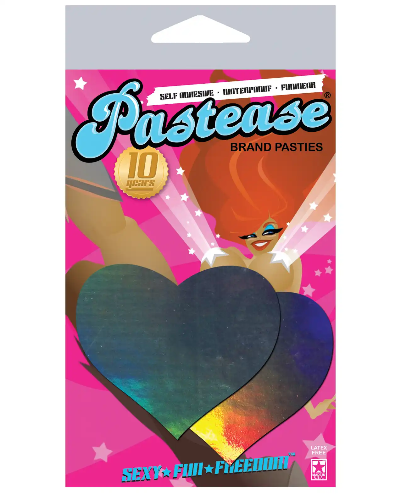 Pastease Premium Hologram Heart - Silver 