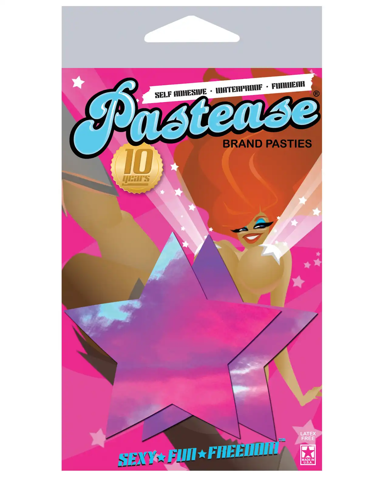 Pastease Premium Hologram Star - Pink 