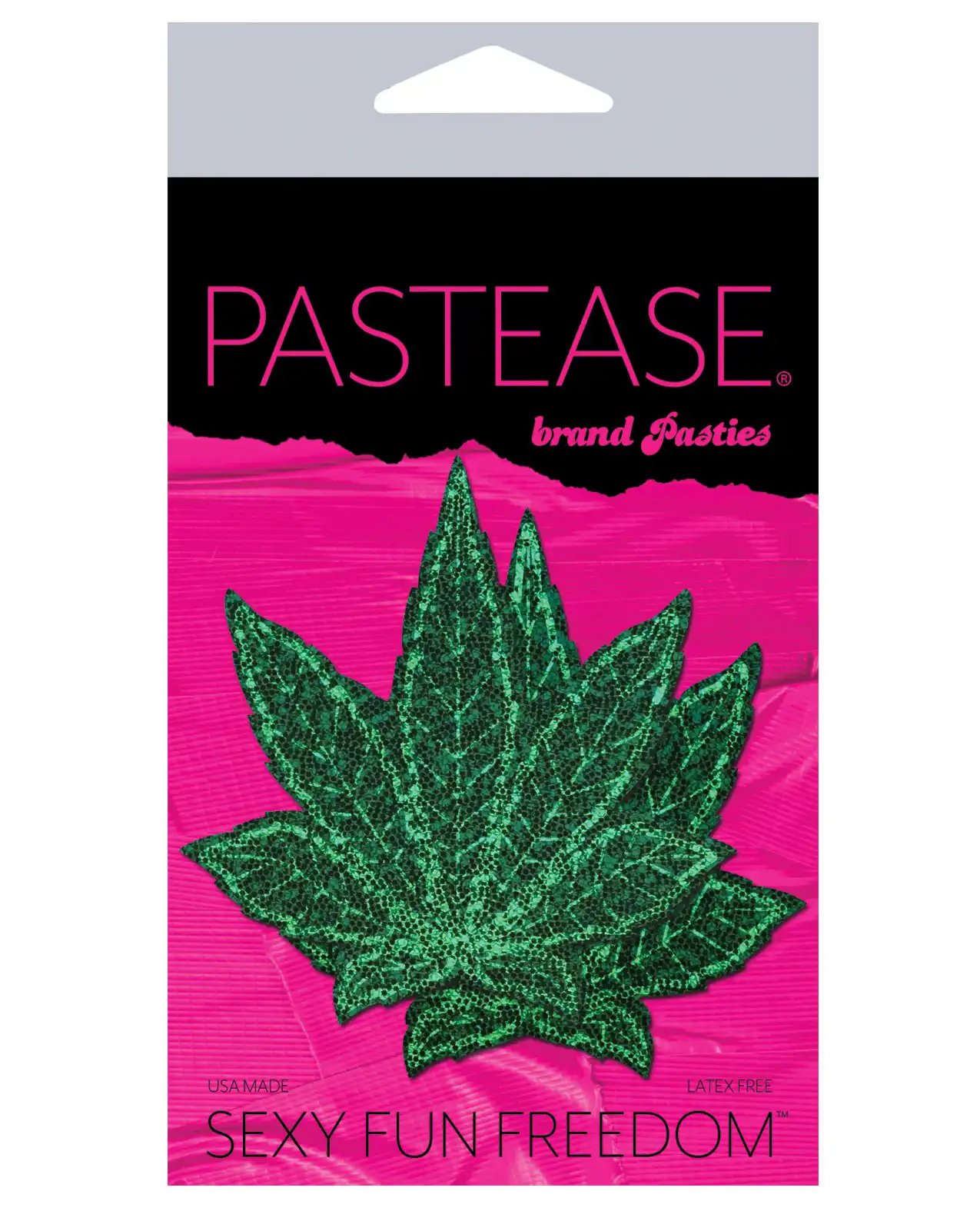 Pastease Premium Glitter Marijuana Leafs - Green 