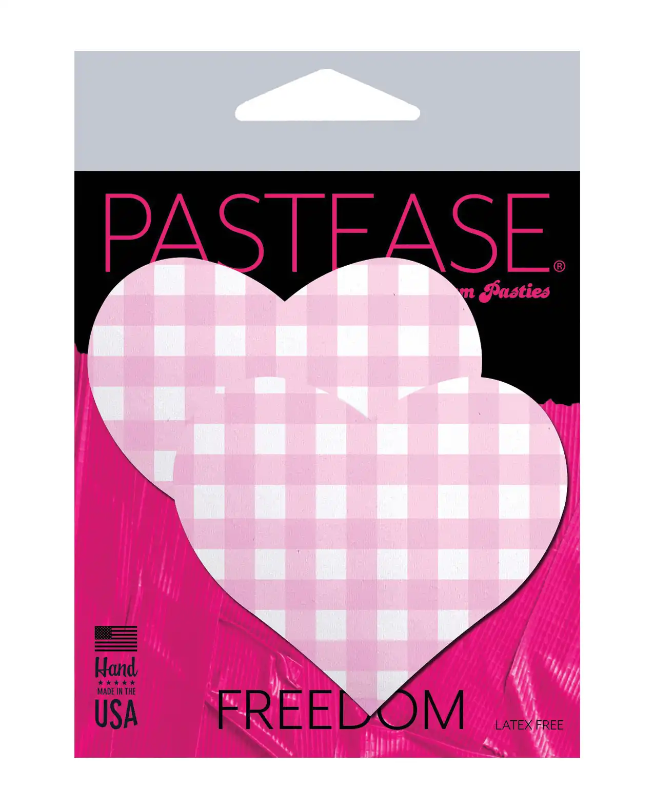 Pastease Premium Gingham Heart - Pink 