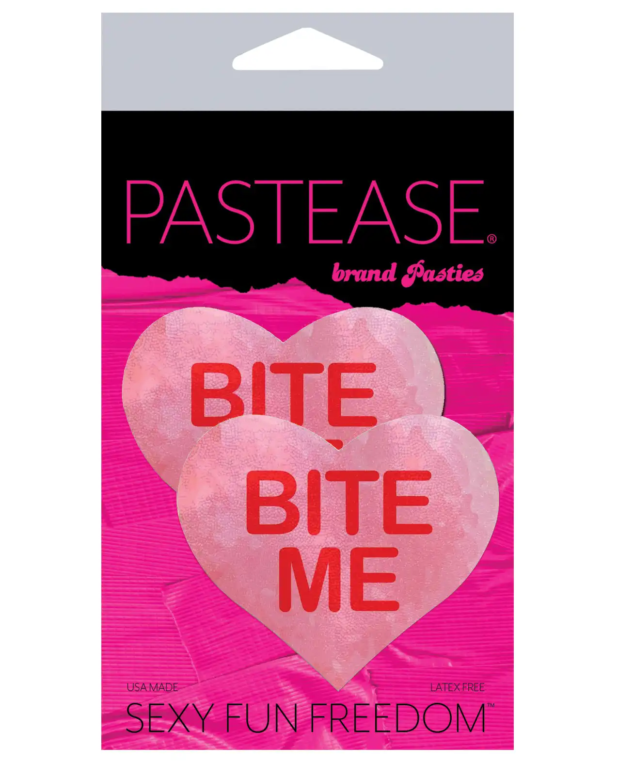 Pastease Premium Bite Me Heart - Pink/Red 