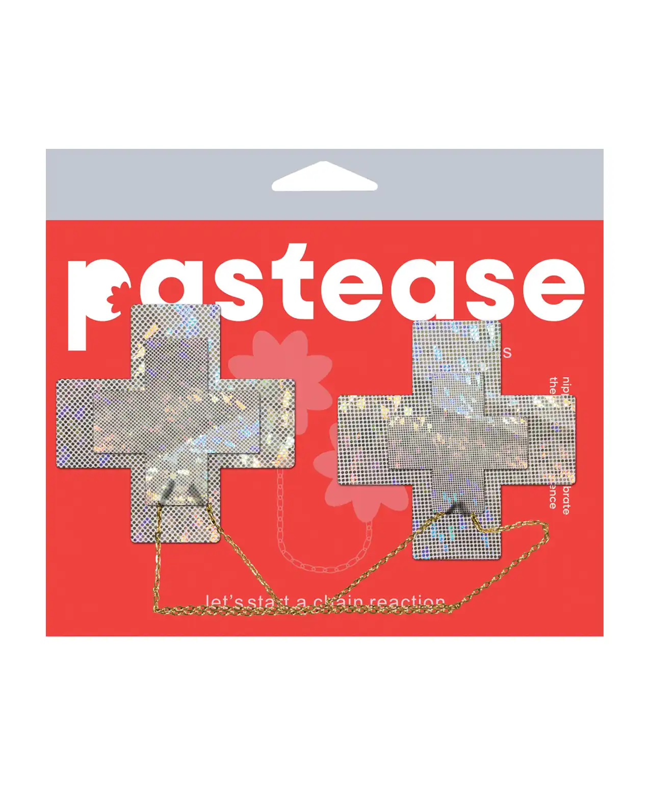 Pastease Chains Disco Cross - White 