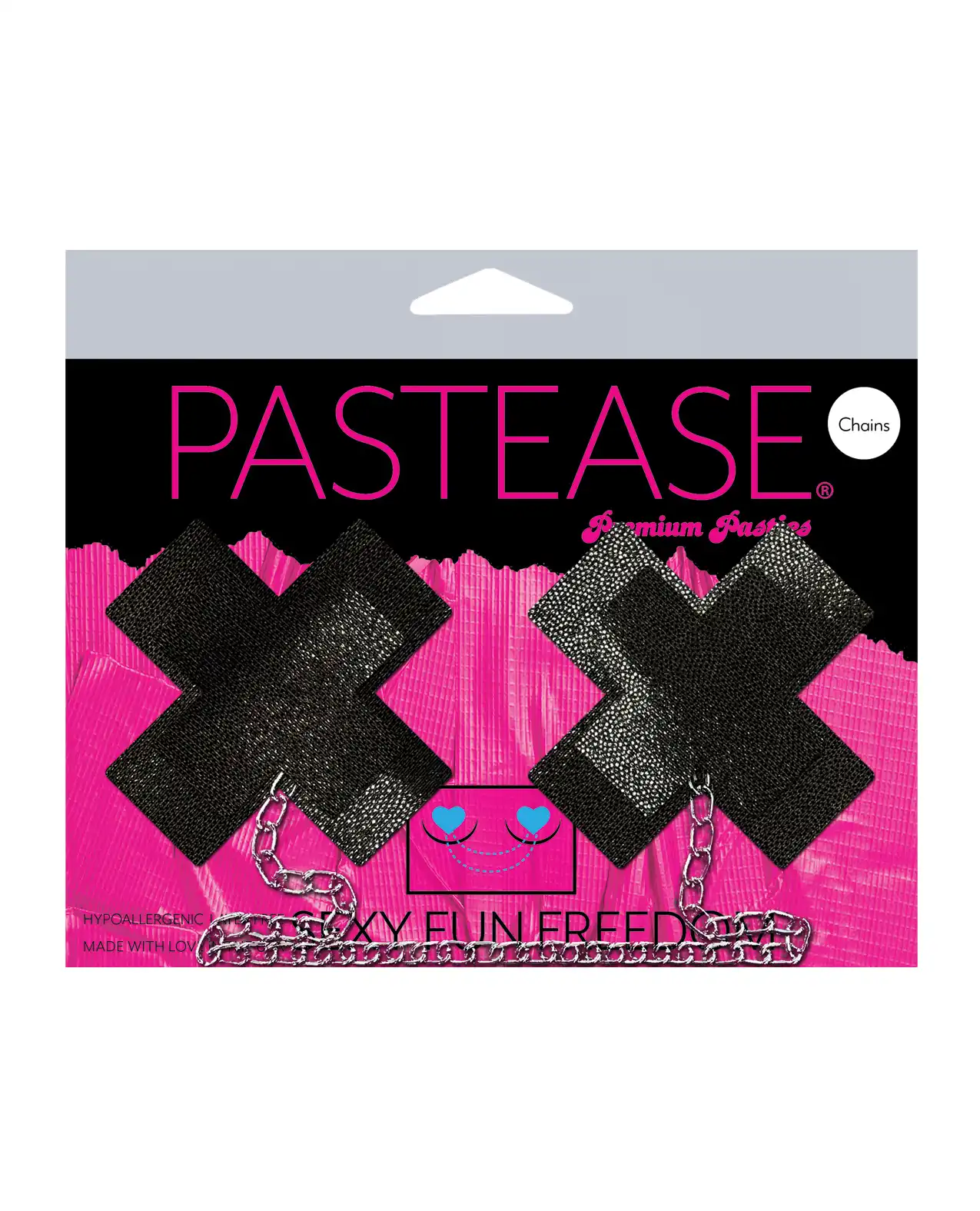 Pastease Chain Plus X Liquid Cross - Black 