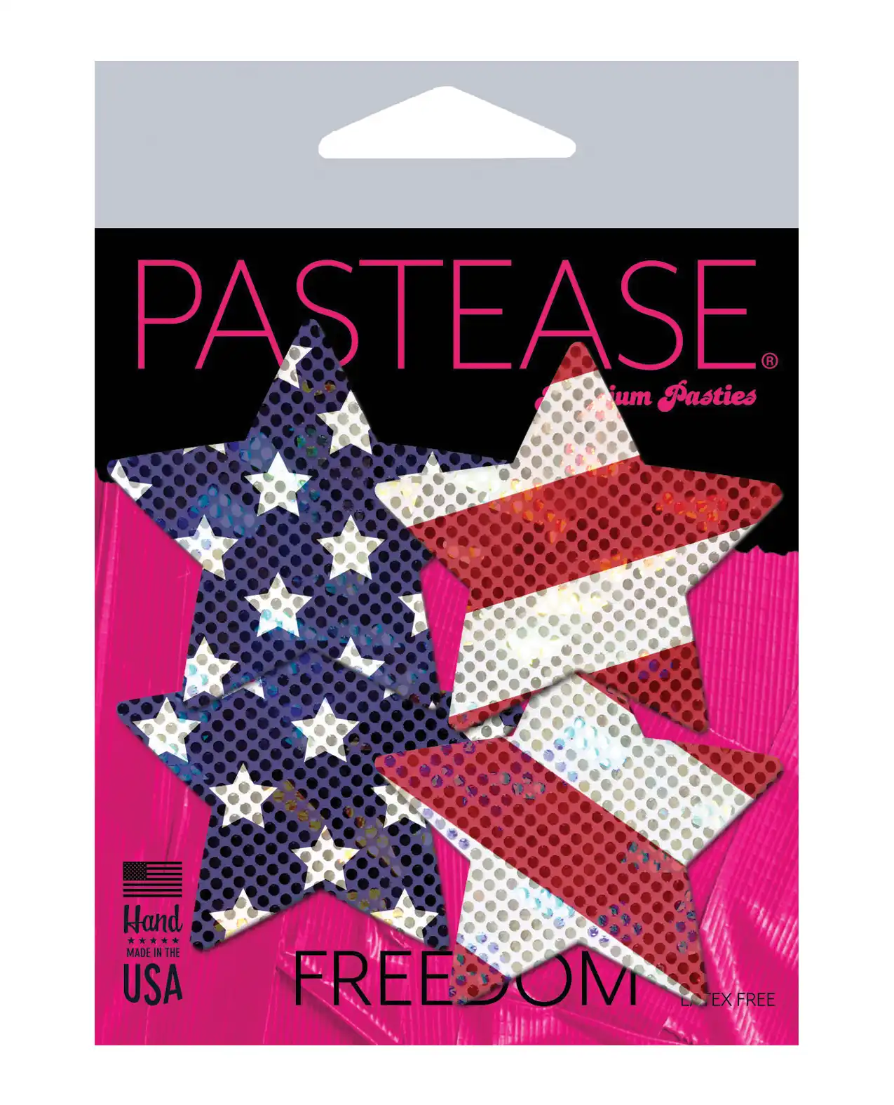 Pastease Premium Petites Glittering Stars & Stripes  - Red/White/Blue 