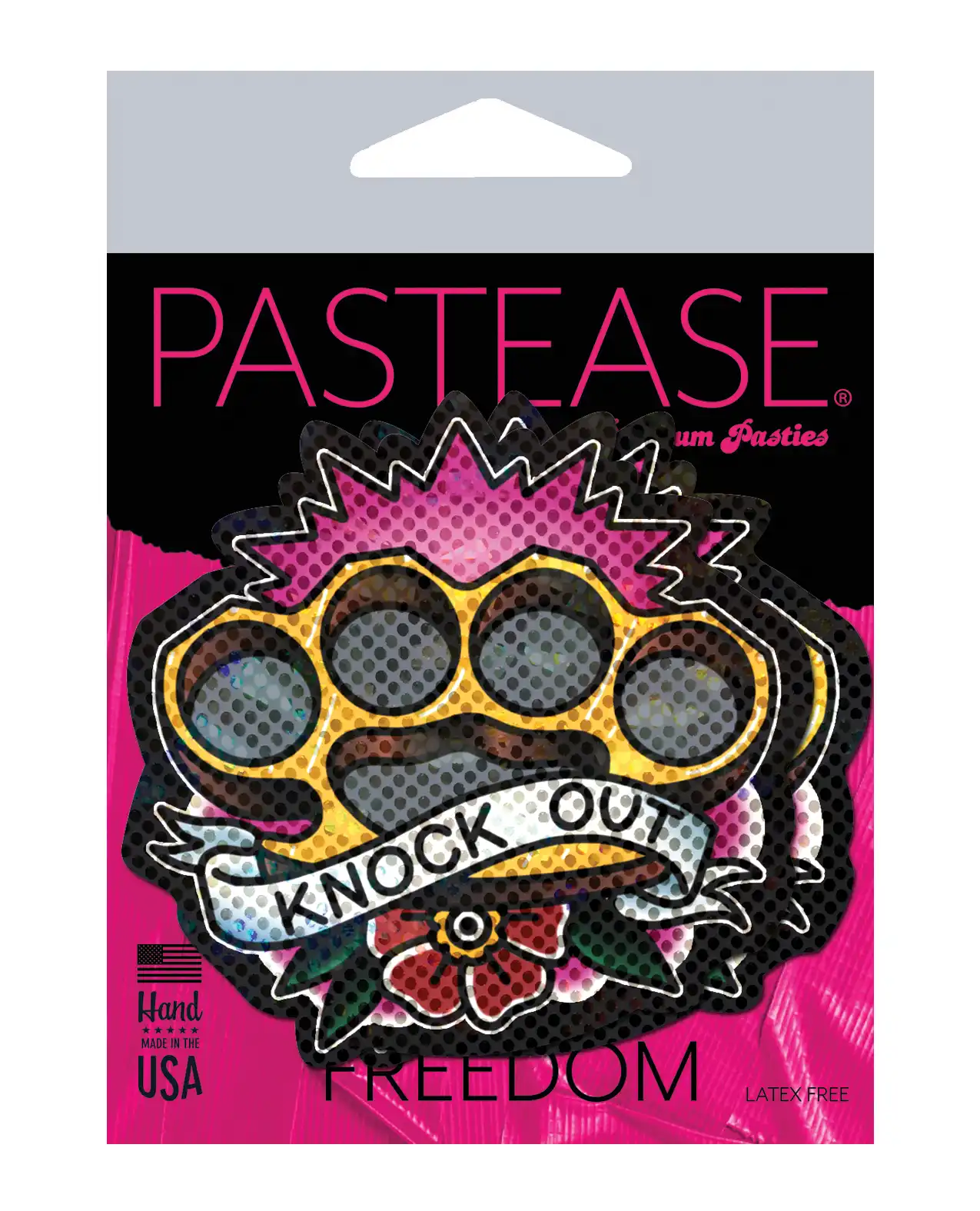 Pastease Premium Diamond Thom Brass Knock Out Knuckles - Multi Color 