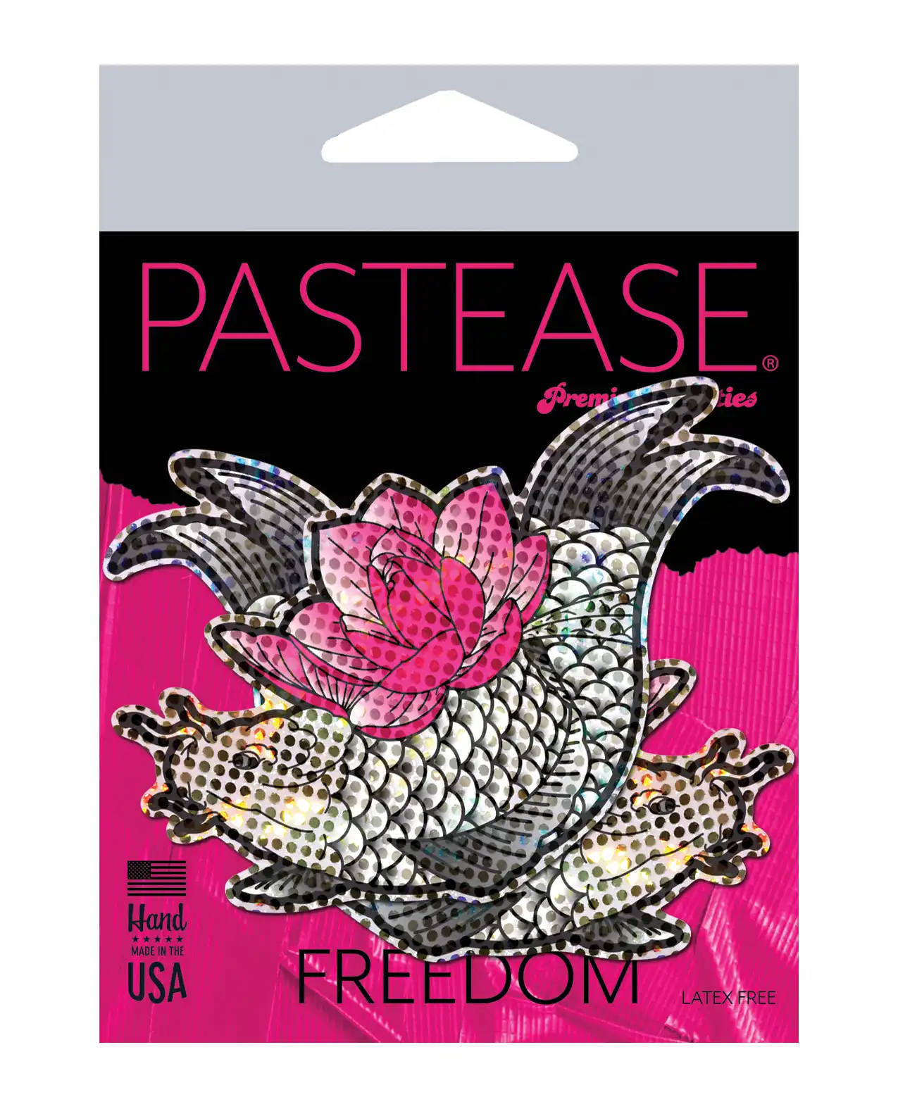 Pastease Premium Diamond Thom Disco Koi Fish & Lotus - Silver 