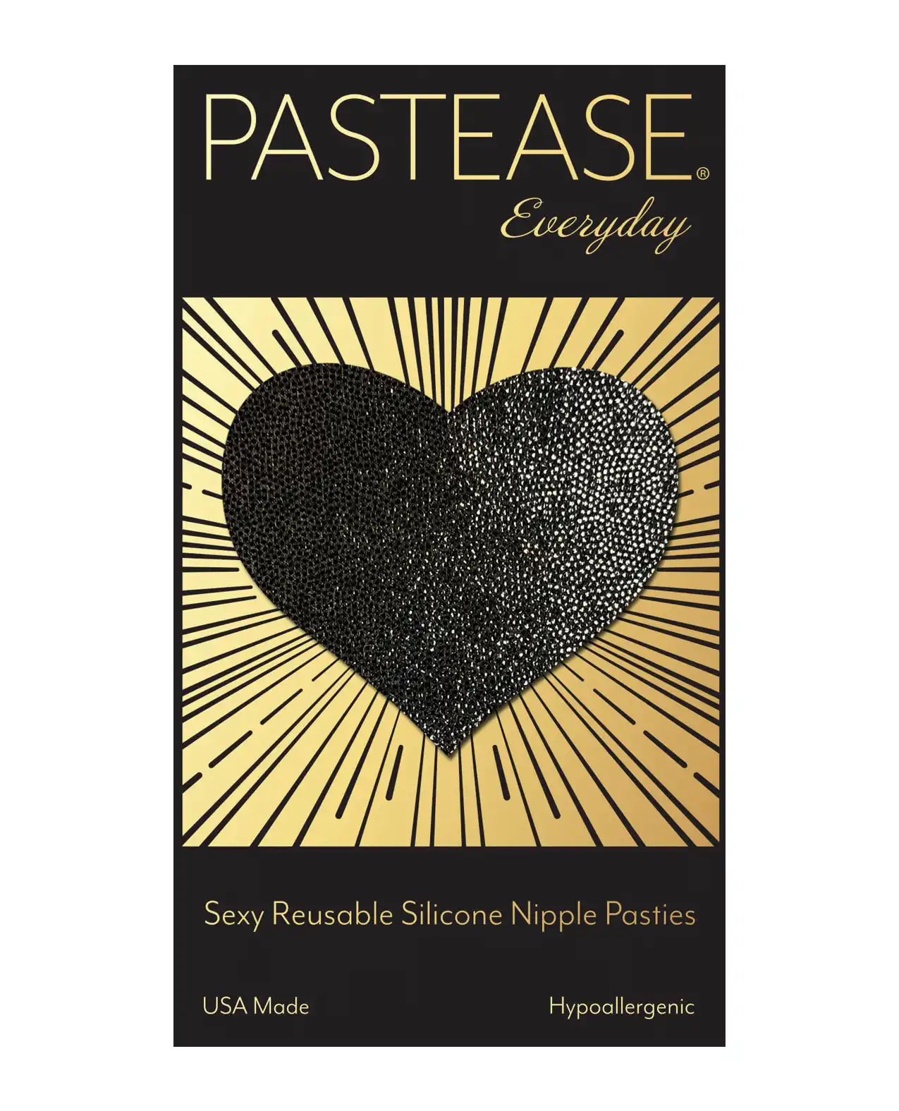 Pastease Reusable Liquid Heart - Black 