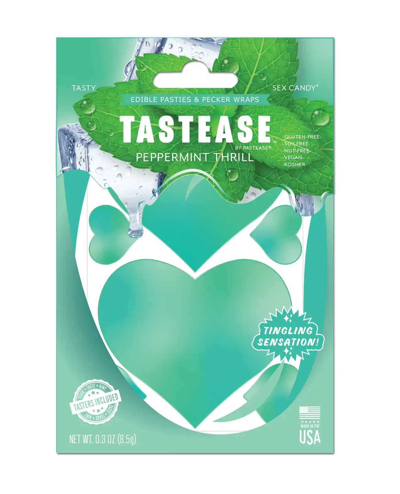 Pastease Tastease Edible Pasties & Pecker Wraps - Peppermint 