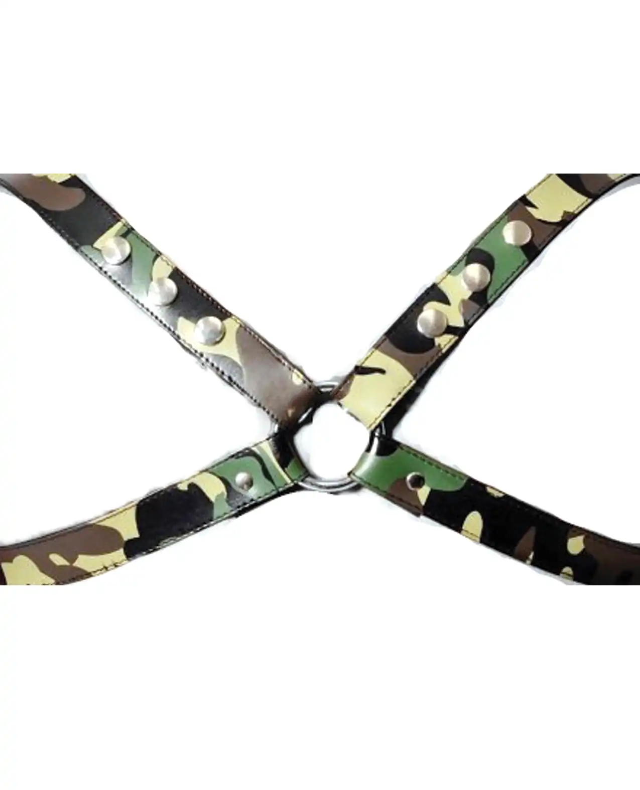 Sensual Sin Leather X Harness - Camo Large/Extra 