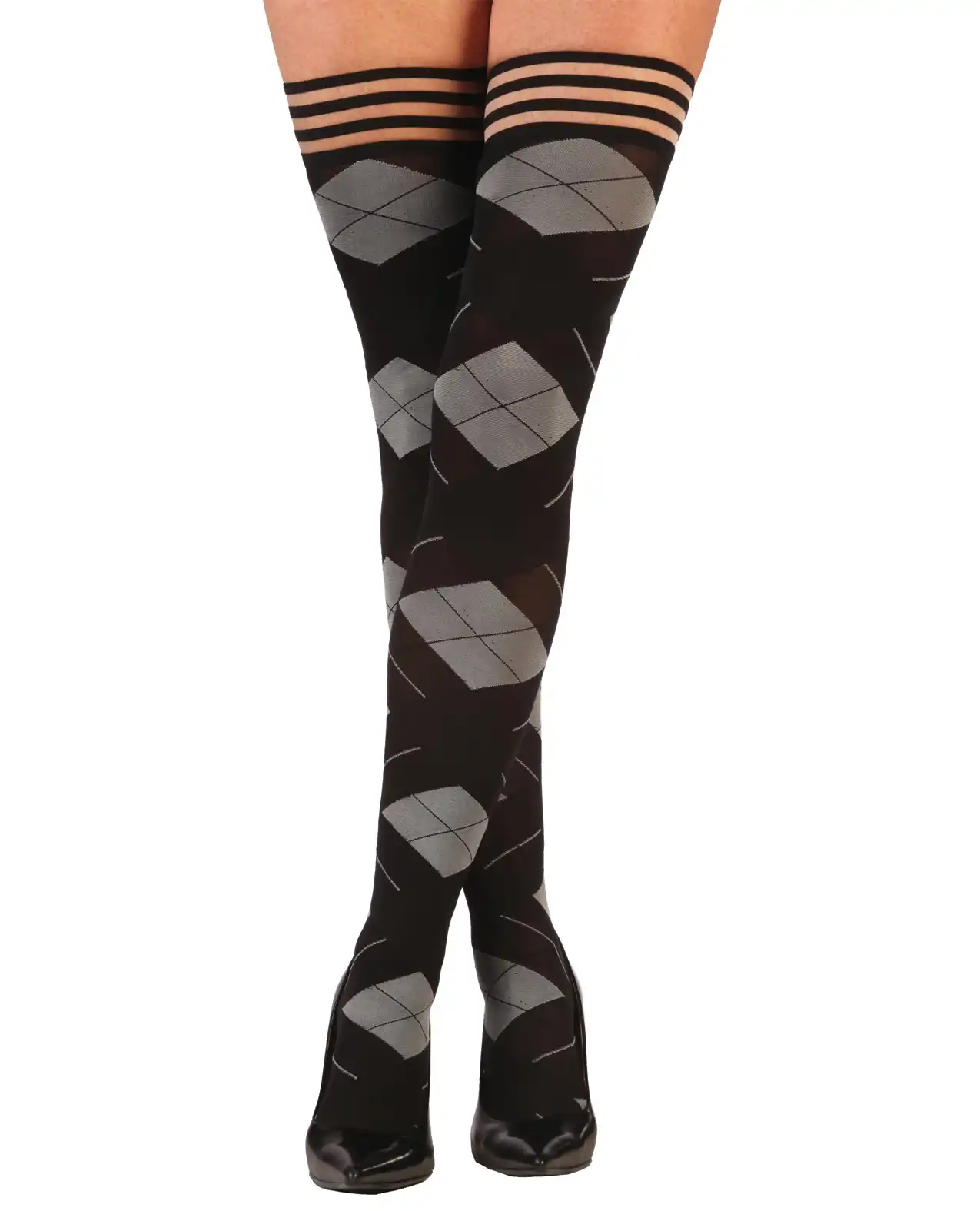 Kix'ies Kimmie Argyle Thigh High Argyle 