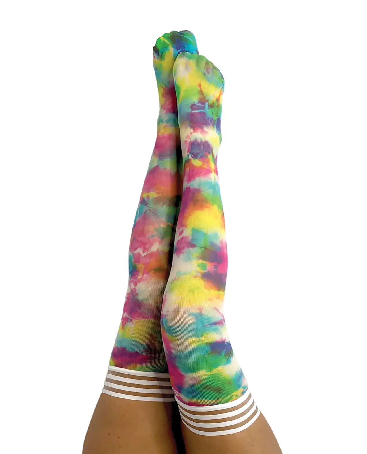 Kix'ies Gilly Tie Die Thigh High Bright Color 