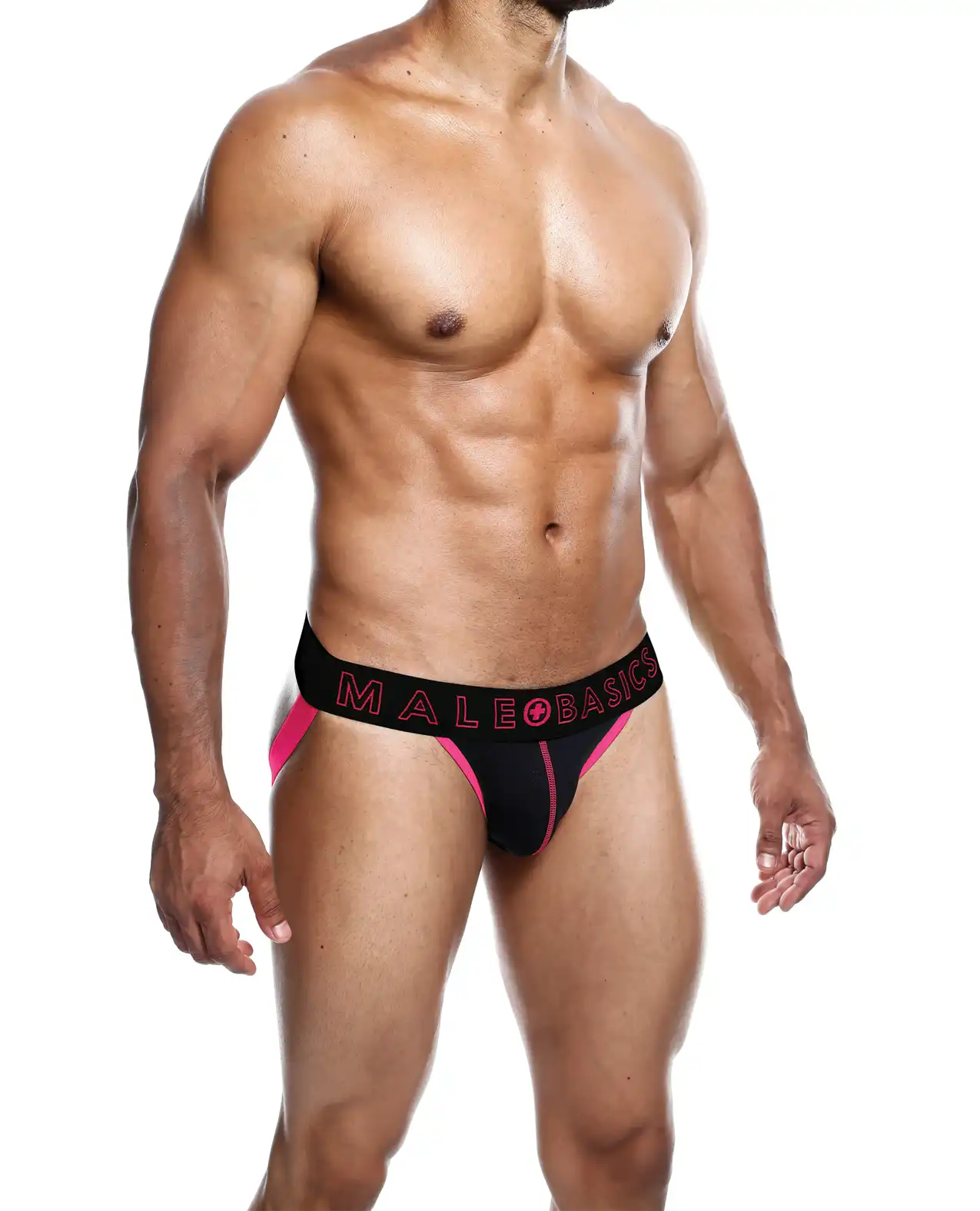 Male Basics Neon Jockstrap Coral 