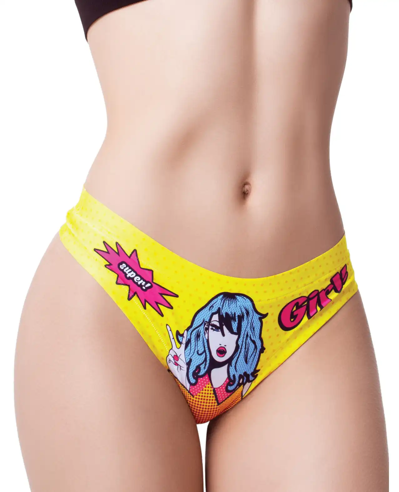 Mememe Comic Fans Printed Thong 