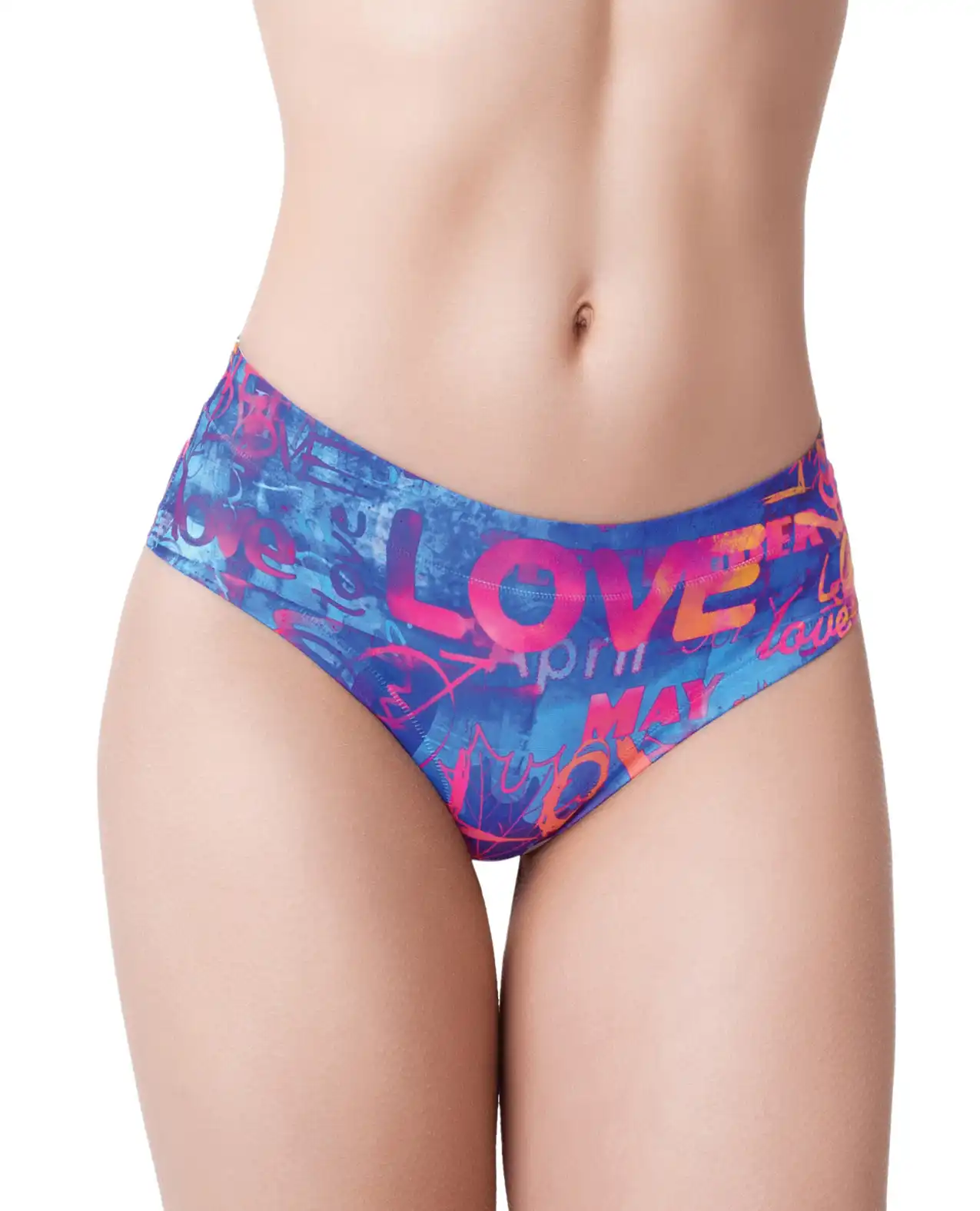 Mememe Love Graffiti Printed Slip 