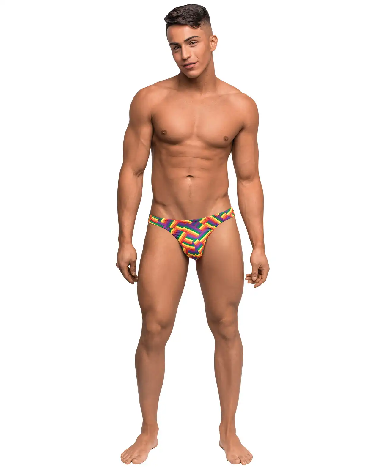 Pride Fest Contoured Pouch Bong Thong Rainbow 