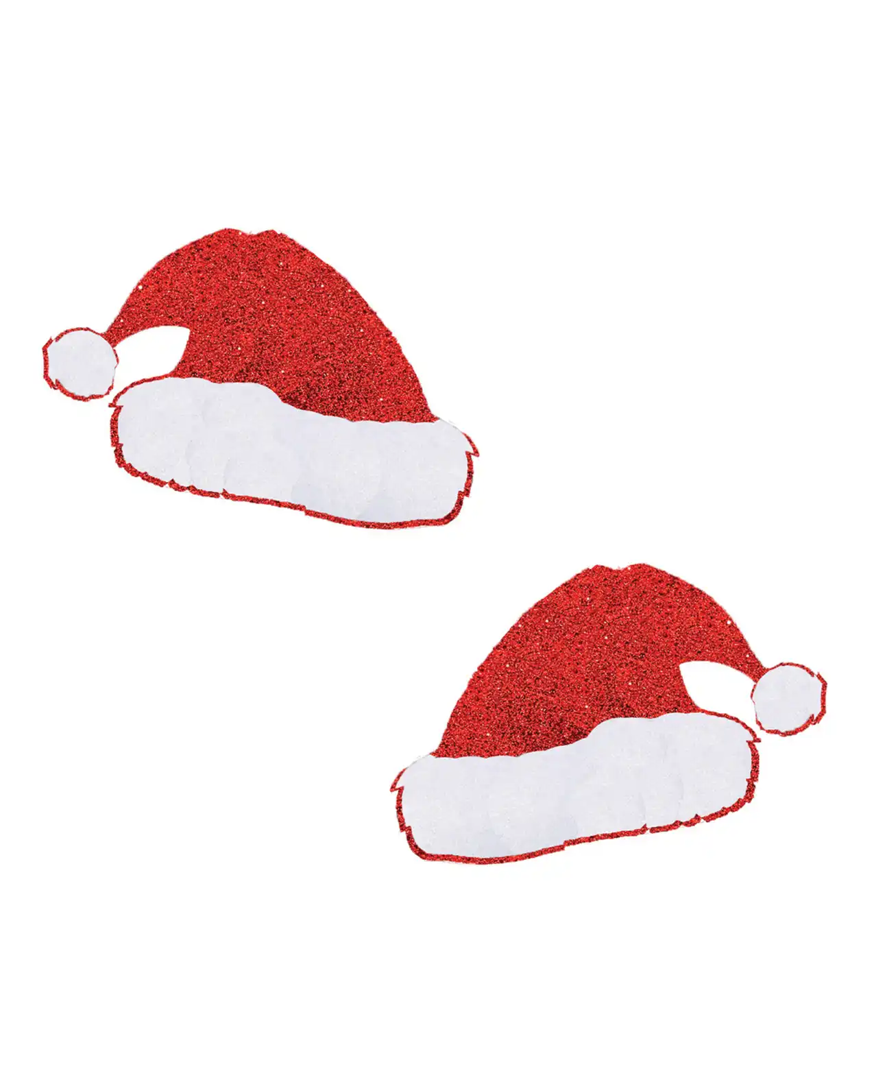 Neva Nude Freaking Awesome Glitter Santa Hat Pasties - Red 