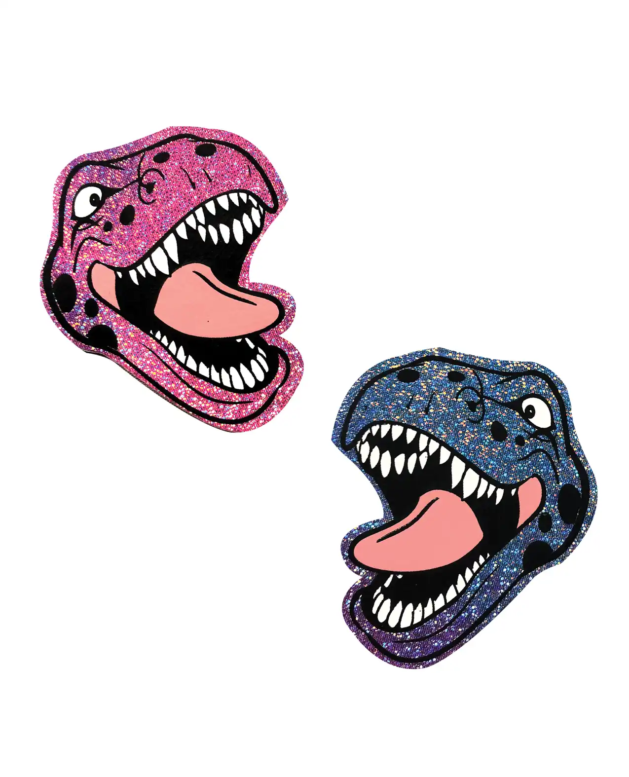 Neva Nude Black Light  Dinosaur Pasties - Pink & Blue 