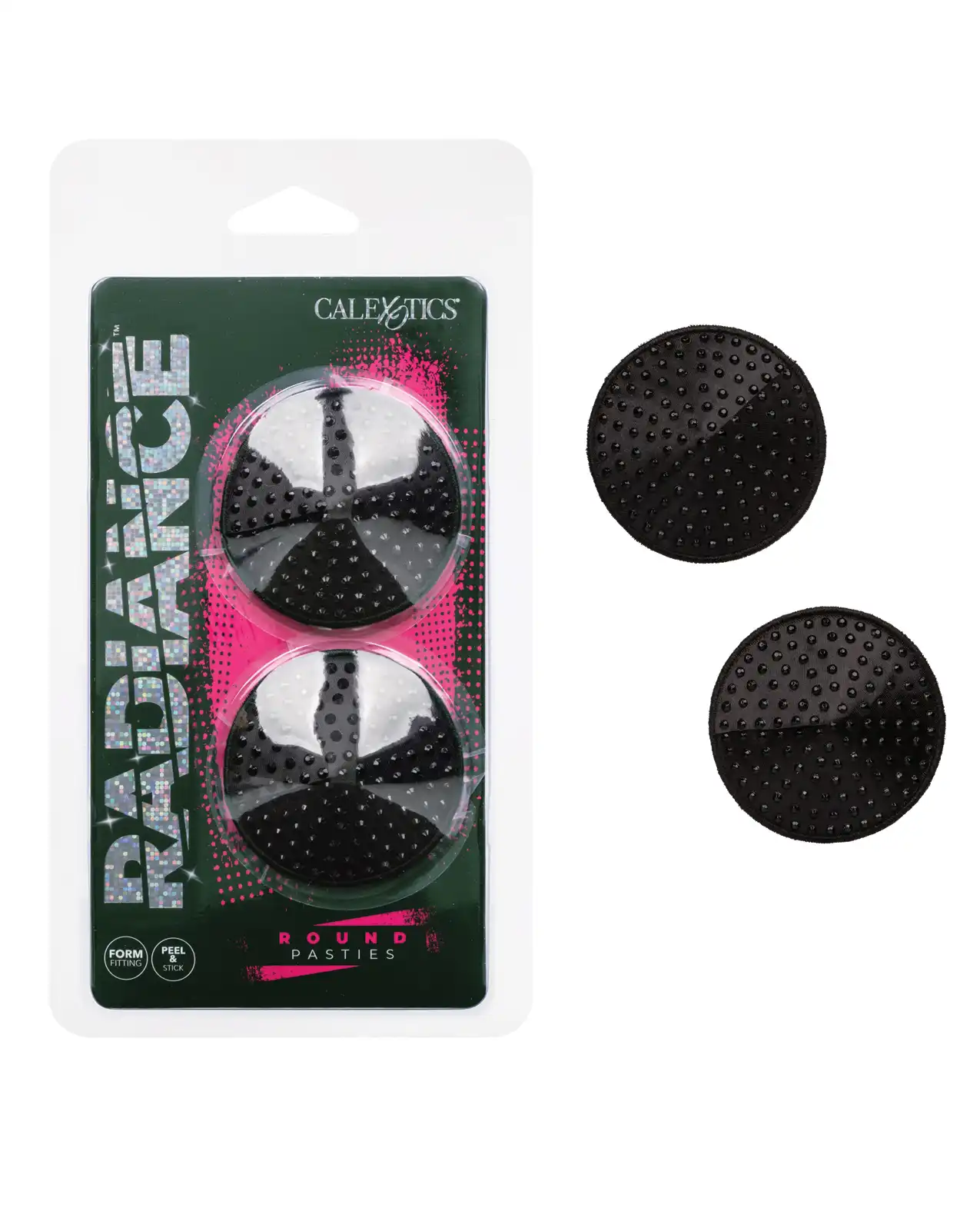 Radiance Round Pasties Black 